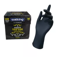 Guanti lattice neri senza polvere walking   - 100 pcs 